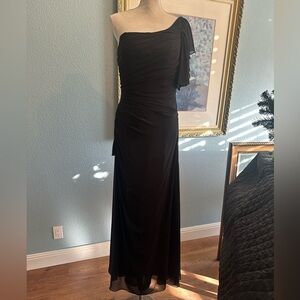 Elegant Mori Lee One-Shoulder Dress
